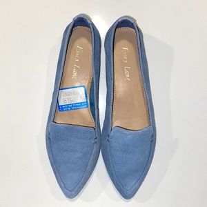 BRAND NEW! Denim blue flats - Size 6